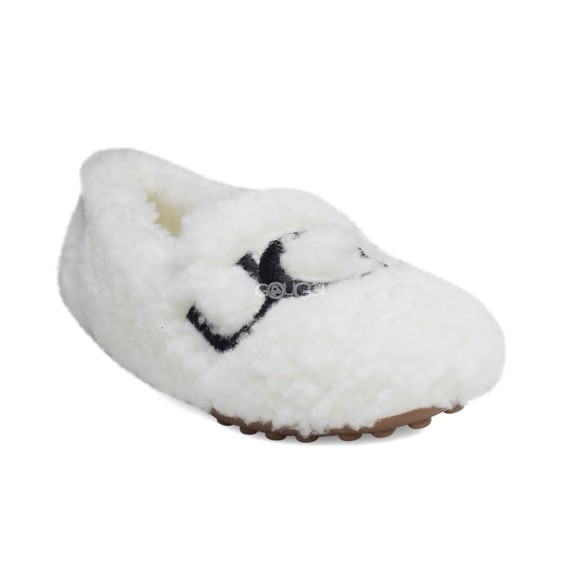 UGG Hailey Fluff Loafer White