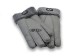меховые перчатки мужские Leather Grey