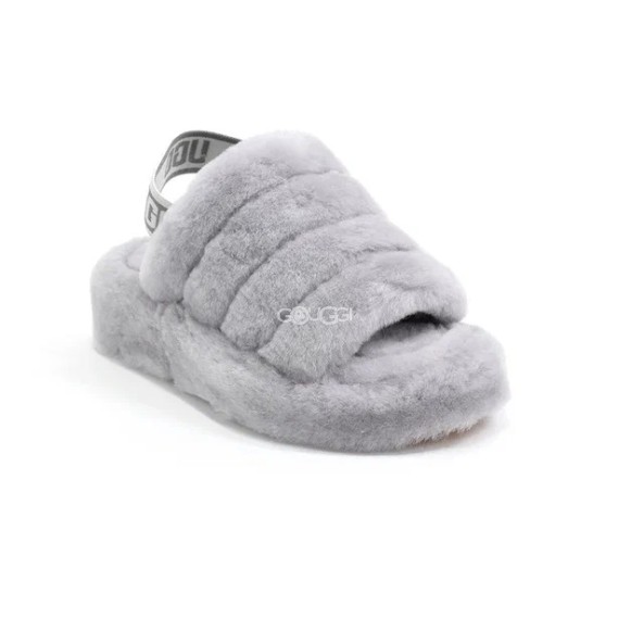 Ugg Fluff Yeah Slide Light Grey