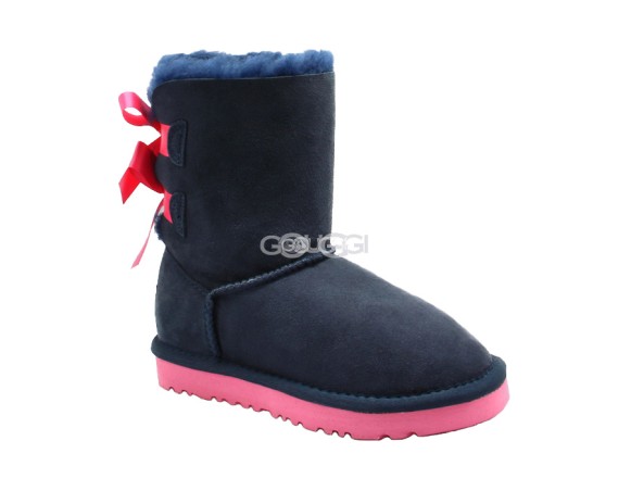 Kids Bailey Bow Navy (Pink Stole)