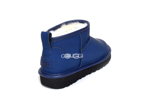 Ultra mini Leather Deep Navy