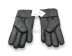 меховые перчатки мужские Leather Black 1