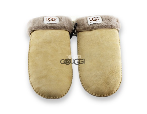 Женские варежки Sand-grey Suede