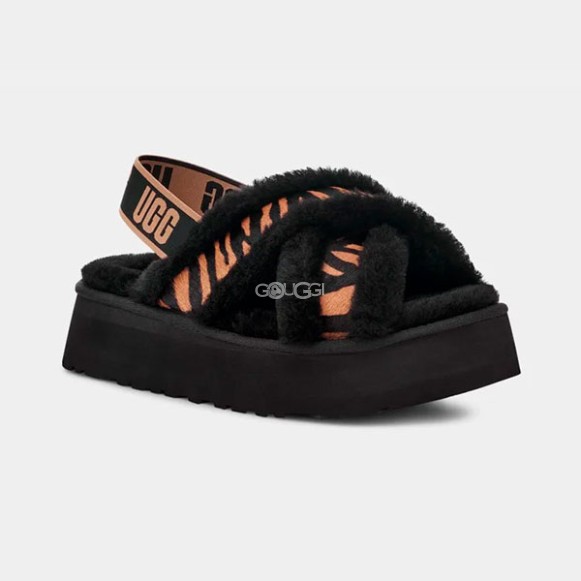 Ugg Disco Cross Slide Tiger Print