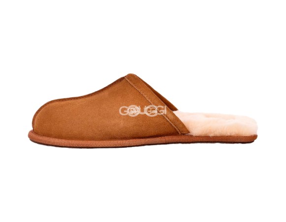 MENS Scuff Slippers Chestnut