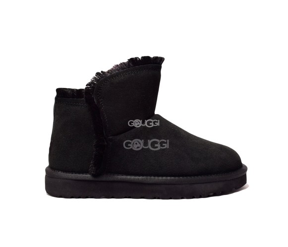 Mini Fluff High-Low Black